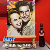 Robert Wagner and Terry Moore Canvas Art by Chris Tutty - Classic Hollywood Stars
